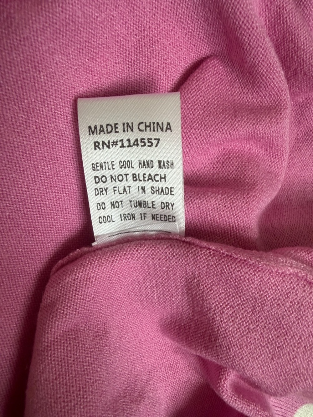 THML Pink Flutter Sleeve Sweater Top Striped Trim Knit Blouse Size M - Picture 7 of 7